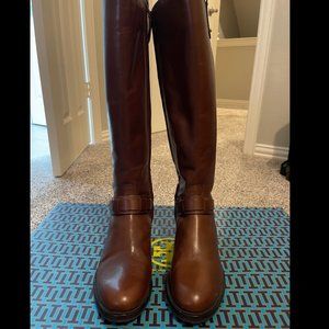 Tory Burch Derby Riding Boots Galleon Antique Leather